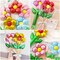 Wrapables Aluminum Foil Flower Balloons for Mother's Day, Valentine's Day, Easter, Birthday Parties (Set of 10)